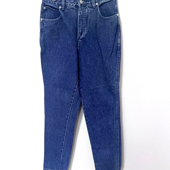 VINTAGE Jordache Blue Relaxed Fit Jeans with ultra High Waist 8 - Picture 1 of 7